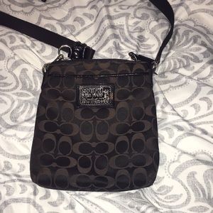 Black Coach crossbody purse